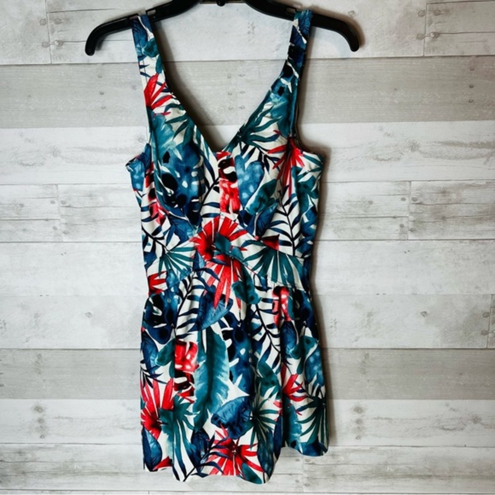 AZUL Tropical Floral Swim Dress